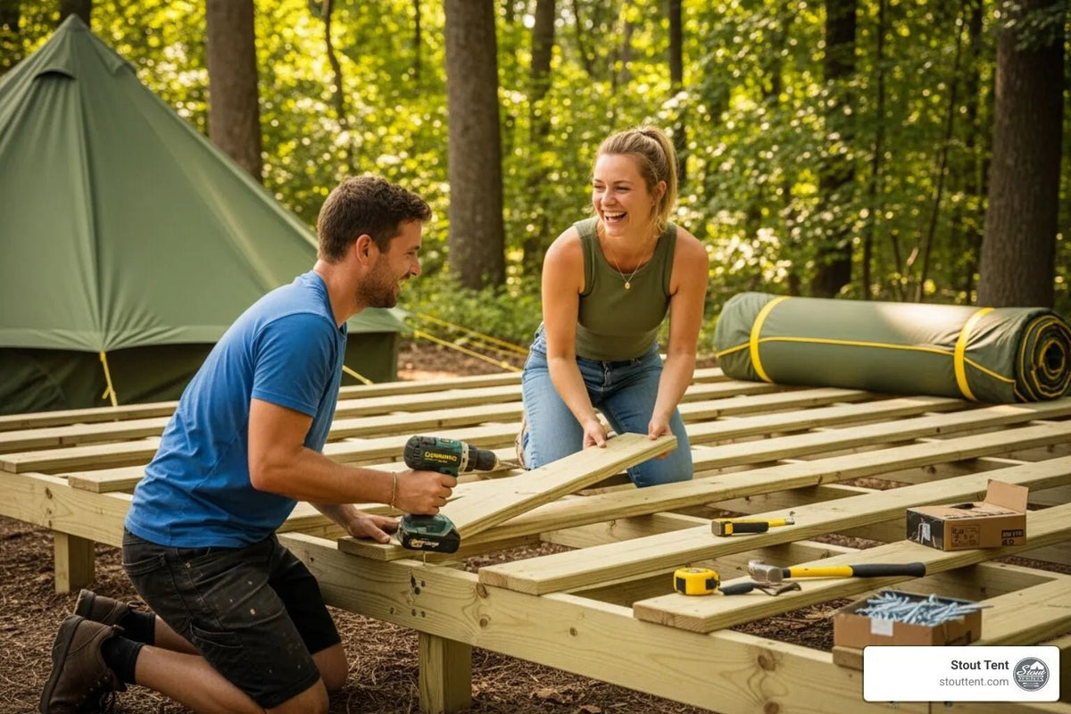 The Hidden Mold Trap: How to Properly Vent a Canvas Tent Built on a Wooden Deck