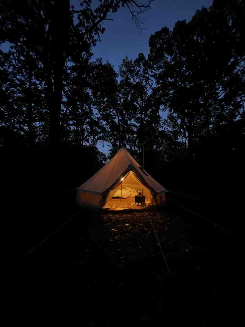 bell tent log burner