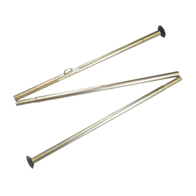 Tent center pole in three separated sections