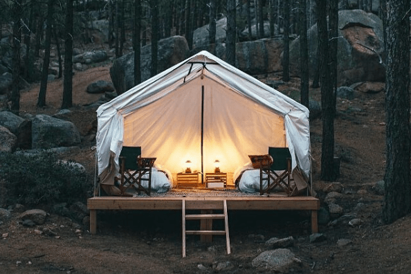 Wall Tent Canvas Covering - 12' x 10' - White (The Outer Layer of a Tent) - Stout Tent