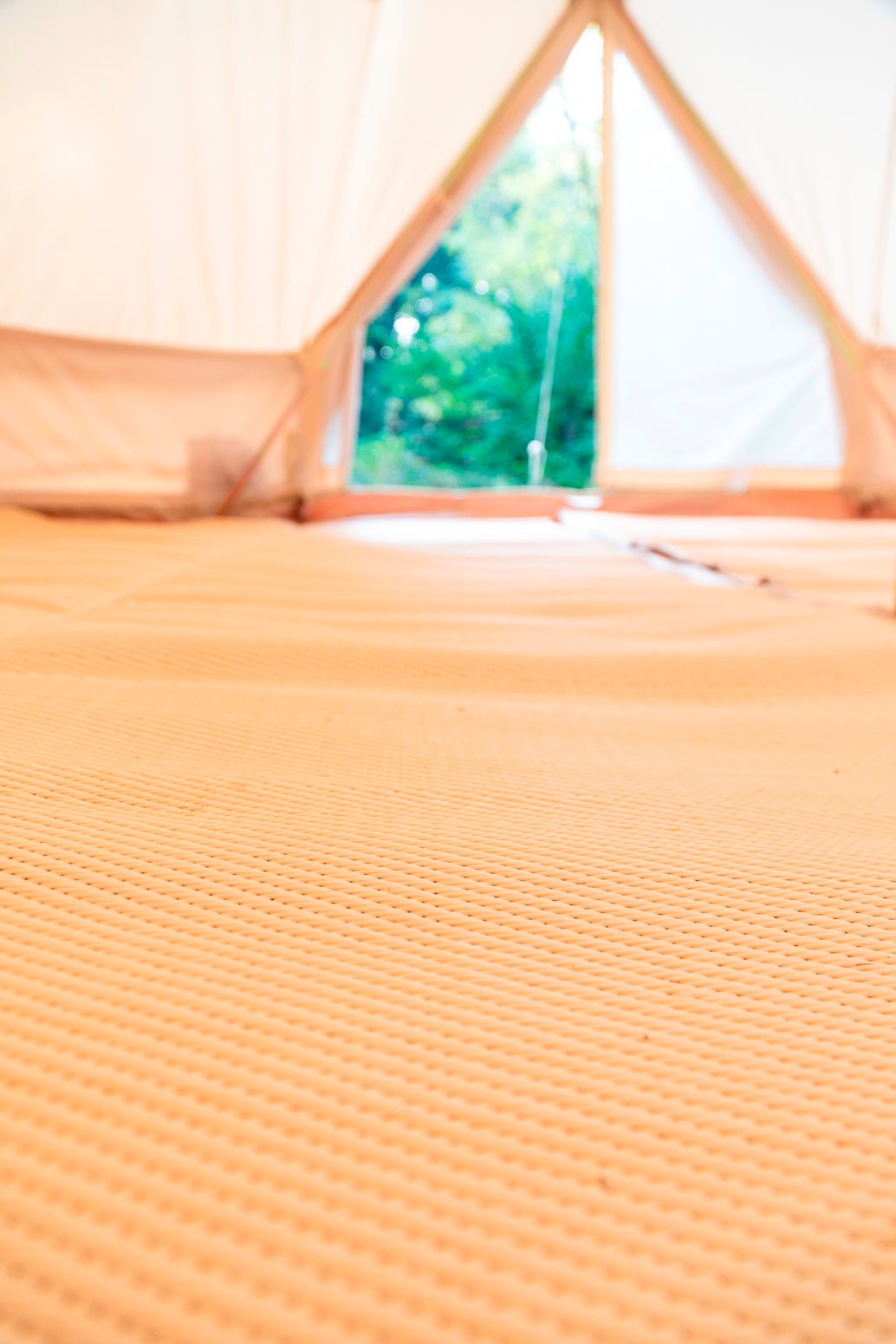 Bell Tent Tan Half-Moon Rug image 1