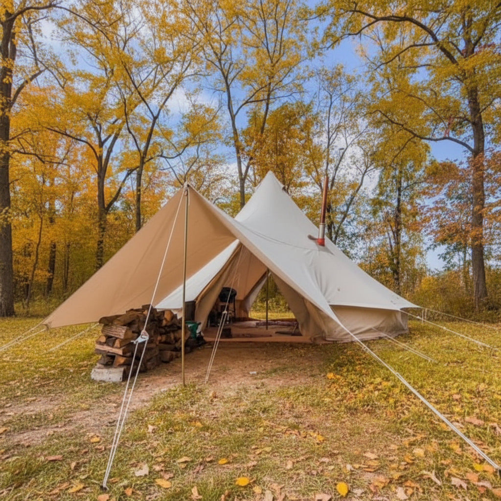 How to Set Up a Canvas Bell Tent Awning