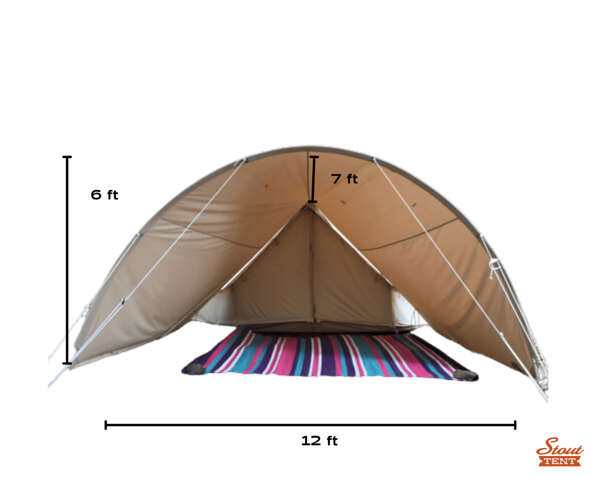 Stout Bell Tent Curved Awning - Stout Tent