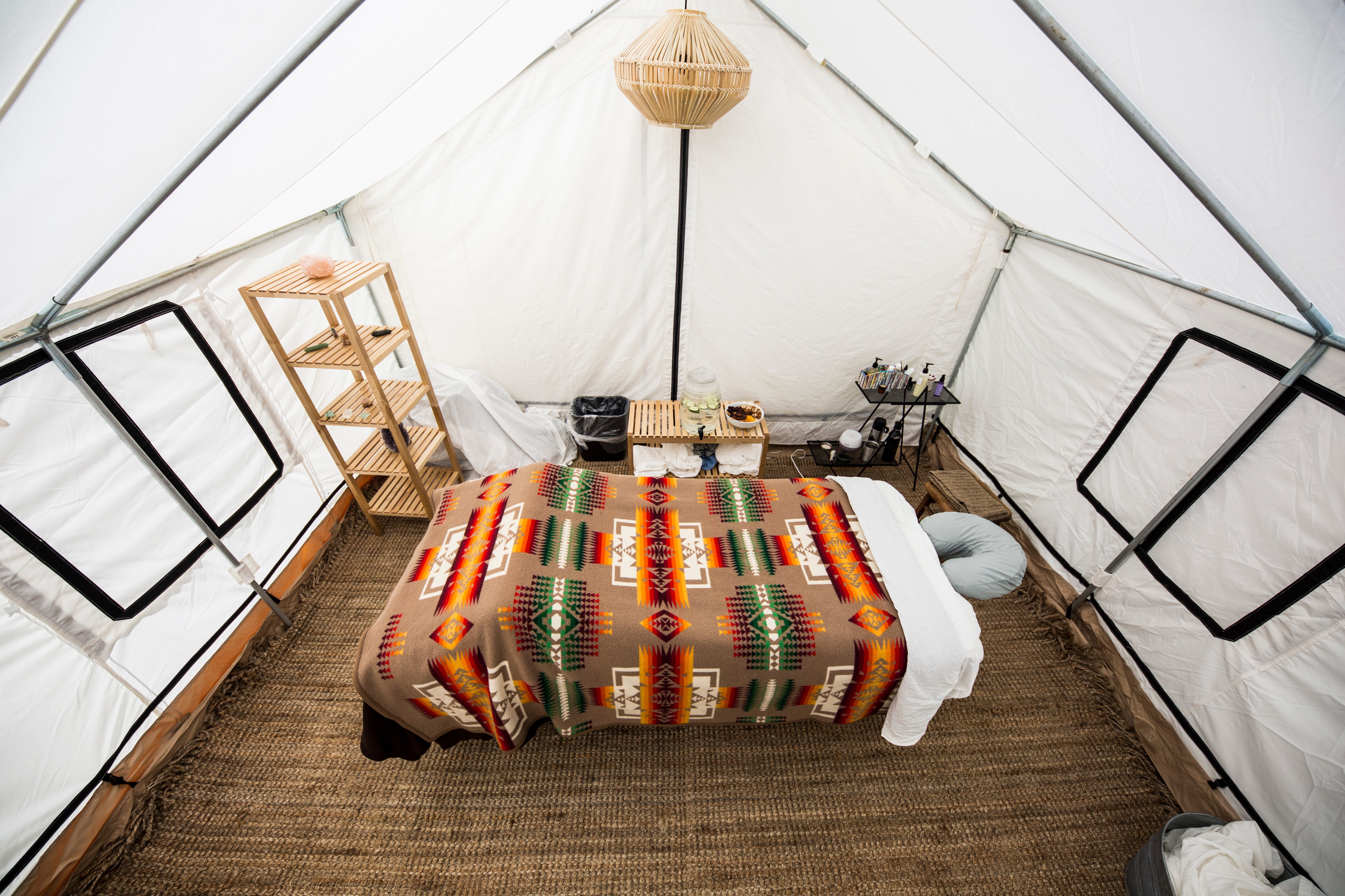 Wall Tent Canvas Covering - 12' x 10' - White (The Outer Layer of a Tent)