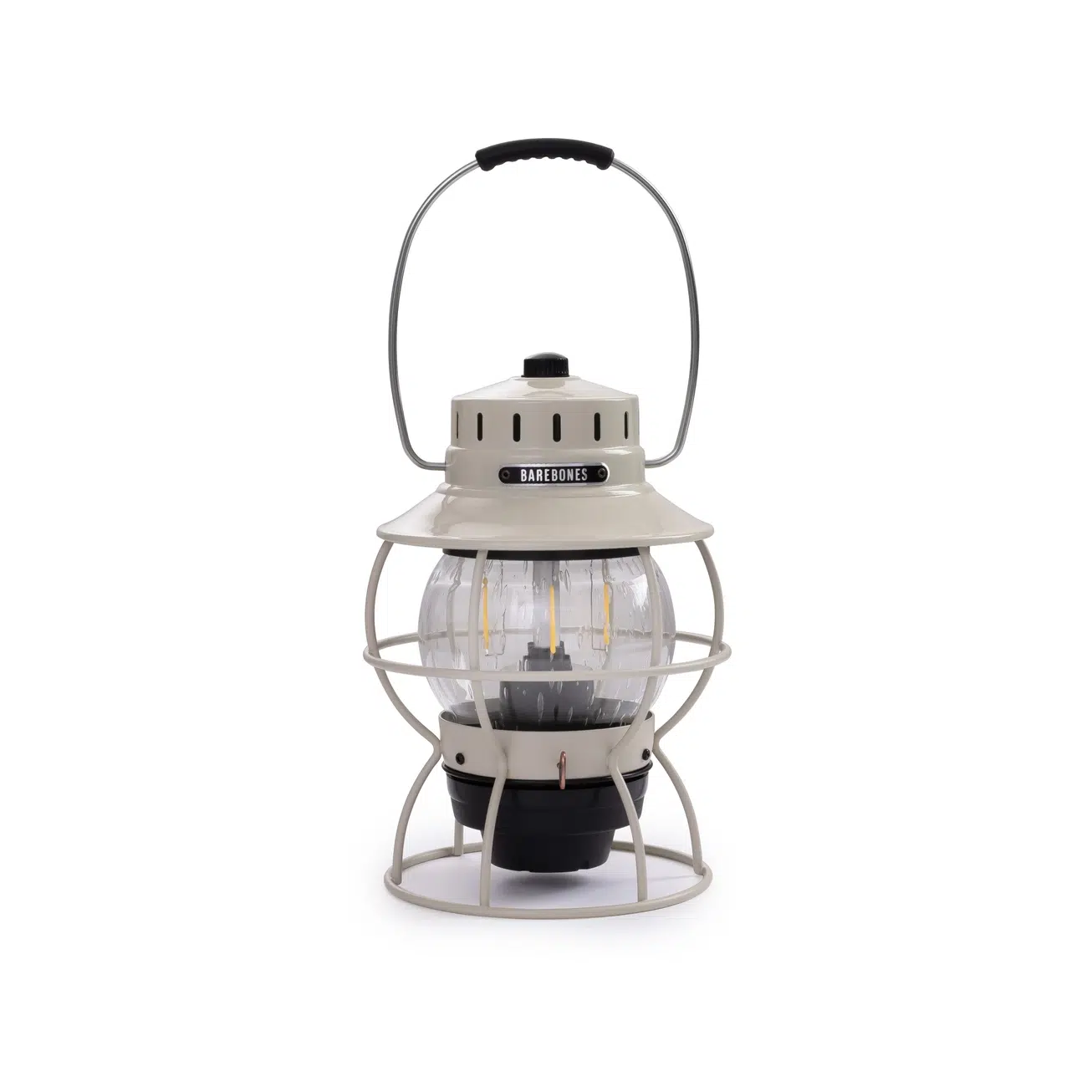 Railroad Lantern Vintage White