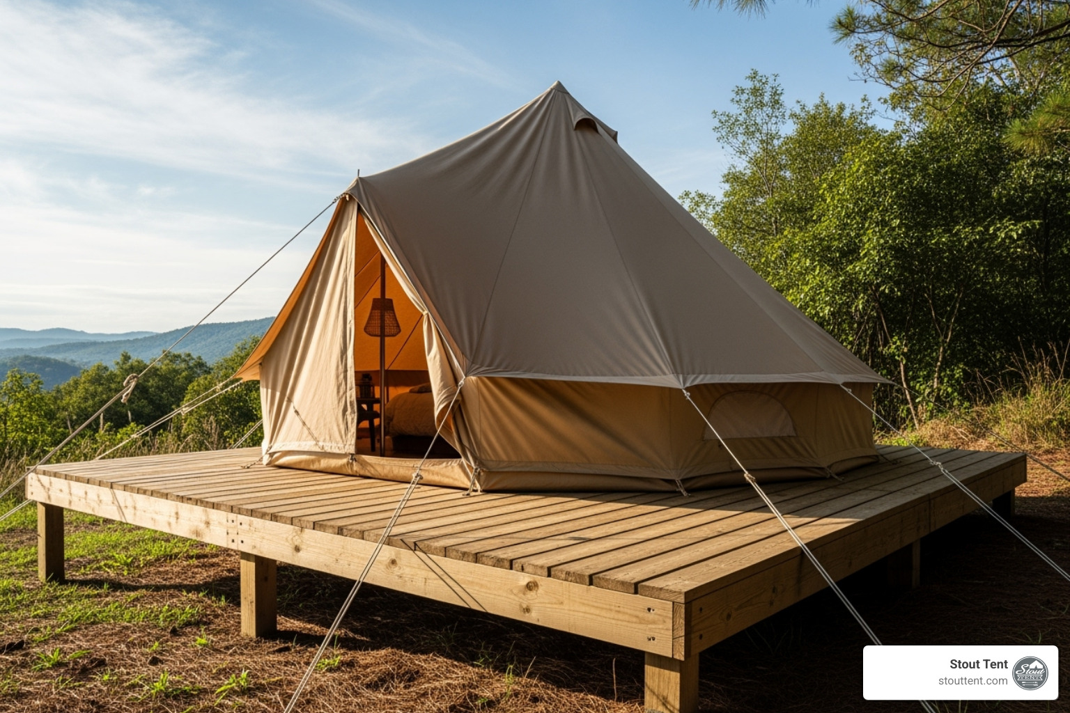 diy tent platform