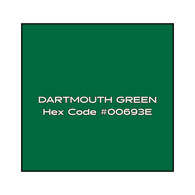 Dartmouth green color swatch representing the traditional canvas shade used on Stout Tent wall tents